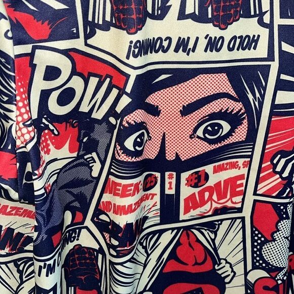 OH SNAP! BY DRILL CLOTHING CO VINTAGE COMIC BOOK PANEL ART POLYESTER T SIZE MED - Picture 5 of 6